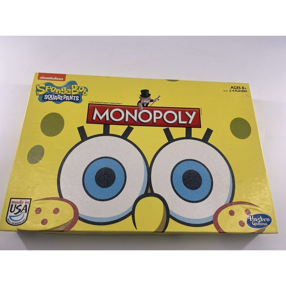 2005 Monopoly Spongebob SquarePants Edition Hasbro Nickelodeon Game Complete - Picture 1 of 9